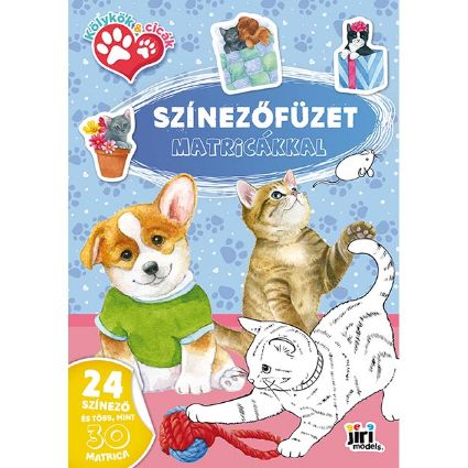 Kép Kifestő A4 matricákkal Kölykök és cicák