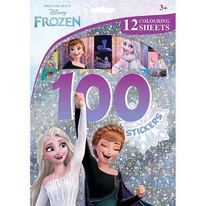 Kép 100 matrica kifestő lapokkal Jégvarázs