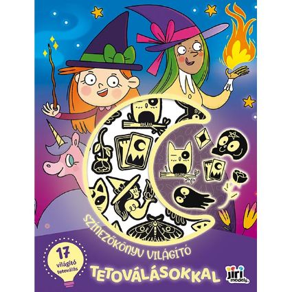 Kép Színezőkönyv világító tetoválással Szellemek és boszorkányok
