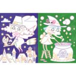 Kép Színezőkönyv világító tetoválással Szellemek és boszorkányok