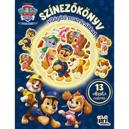 Kép Színezőkönyv világító matricákkal A Mancs Őrjárat
